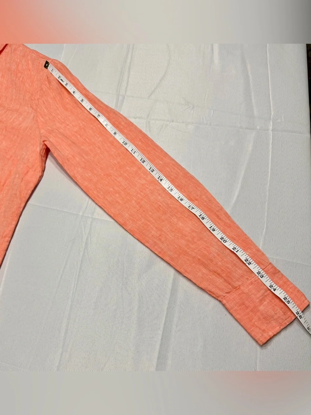 NWT J.Crew Baird McNutt Irish Linen Perfect Shirt Coral Size 6